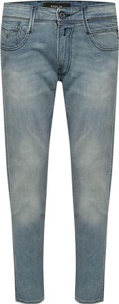 Replay Mens Anbass Slim-Fit Jeans in Blue Cotton - Size 34W/30L
