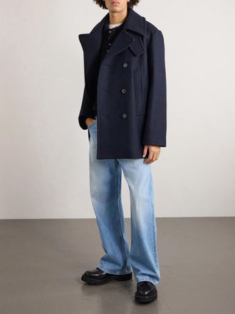 A.P.C. Andy Double-Breasted Wool-Blend Coat