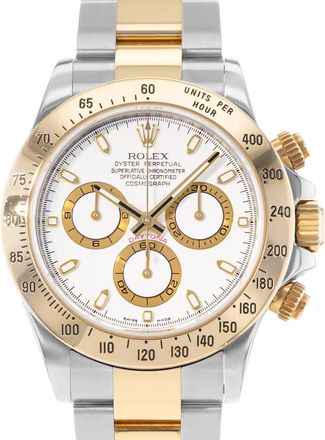 Rolex Pre-owned Rolex Daytona Chronograph Automatic Chronometer White Dial Mens Watch 116523 WSO