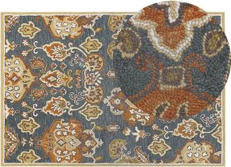 Beliani Rug UMURLU Multicolour 140 x 200 cm Wool