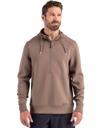 Cutter & Buck Roam Epic Versatility Half Zip Recycled Mens Hooded Pullover