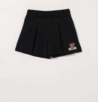 Moschino Pantaloncino jogging in cotone con logo Moschino