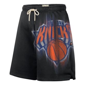 Nike New York Knicks Standard Issue 6 Fleece Shorts Black White IQ1521-010