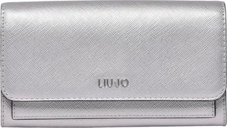 Liu Jo Accessoires, Dames, Grijs, ONE Size, Polyester, Portemonnee met rits en matelass&eacute;-afwerking