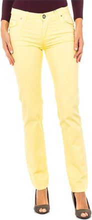 La Martina Stretch Elastische Broek met Skinny-Cut - Dames - Skinny Jeans - Geel - W28 - Jeans