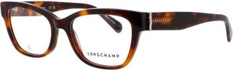 Longchamp Ladies Tortoise Oval Eyeglass Frames Lo2713