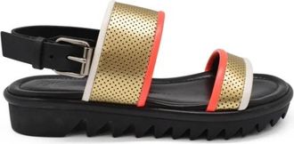 Giuseppe Zanotti Leren sandalen - Dames - Sandalen - Zwart - 37 EU - Leer - Schoenen