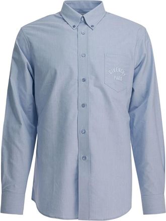 Givenchy Formal Shirts, male, Blue, 2XL, Light Blue Button-Down Shirt