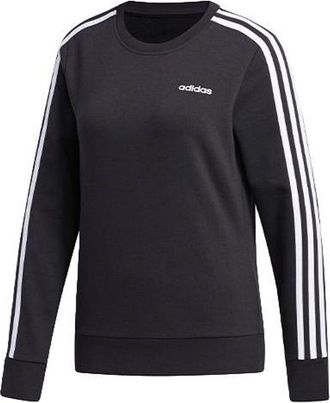 adidas (WMNS) adidas Essentials 3-Stripes Sweatshirt Black White FQ3262