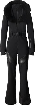 Mackage Elle Fur-trim Hood Bonded Fleece Shell ski Suit - Black - S (UK8-10 / S)