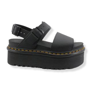 Dr. Martens Schoenen, Dames, Zwart, 39 EU, Leer, Voss Sandal
