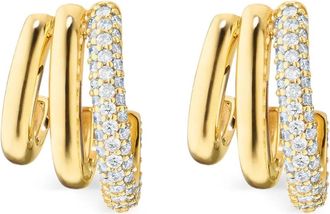 Monica Rich Kosann 18K yellow gold Rings of Saturn earrings