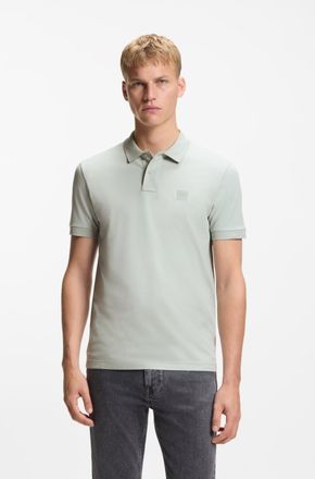 Boss Orange by Hugo Boss Poloshirt BOSS ORANGE Passenger, Herren, Gr. 4XL, silber043, Jersey, Obermaterial: 95% Baumwolle, 5% Elasthan, Basic h&uuml;ftbedeckend, hoch geschlossener