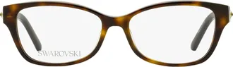 Swarovski SK5430 Crystal-Accented Acetate Eyeglasses - Brown