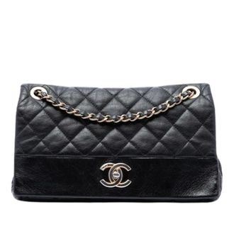 Chanel Pre-owned Quilted Flap Shoulder Bag - Dames - Pre-owned - Zwart - Maat: ONE Size Leer