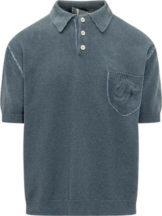 Dsquared2 Polo met Geborduurd Logo - Heren - Polos - Blauw - S - Tops