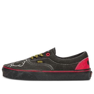 Vans X Disney Era Mickey Mouse Denim Sneakers Black Red VN000EWZDNM