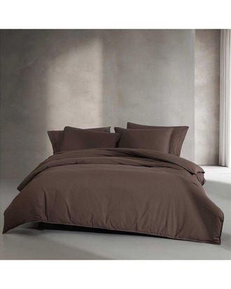 Calvin Klein 200 Thread Count Washed Percale Cotton Duvet Cover Set