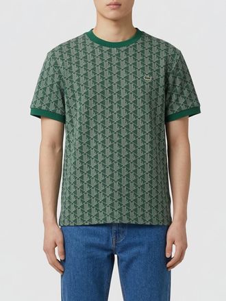 Lacoste T-shirt girocollo Lacoste in misto cotone stampato