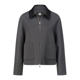 Riani Chaqueta con cuello de contraste - Jackets - Mujer - Gris - XL