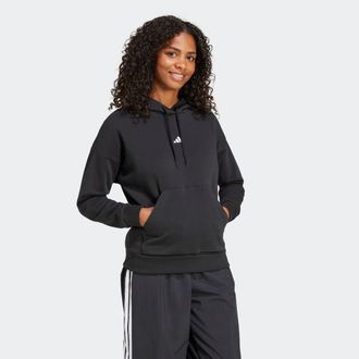adidas Kapuzensweatshirt ADIDAS SPORTSWEAR W SL FC HD, Damen, Gr. XXL, schwarz-weiss (schwarz, wei&szlig;), Obermaterial: 70% Baumwolle, 30% Polyester, angesetztes