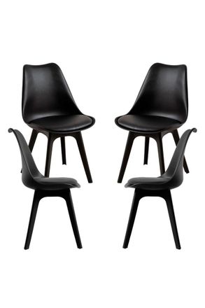 Regalos Miguel Regalos Miguel - Packs Sillas Comedor - Pack 4 Sillas Synk Suprym - Negro