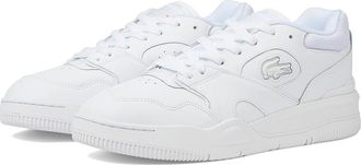 Lacoste Lineshot Leather Sneakers Mens Shoes White/White : 10.5 M
