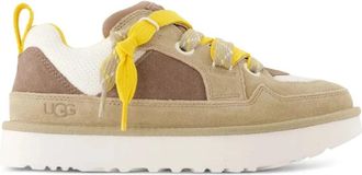 UGG Lo Lowmel - Heren - Sneakers - Beige - 41 EU - Leer - Schoenen