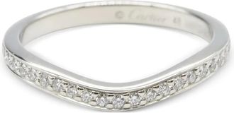 Cartier 2010s Platinum Ballerina ring met diamant - Zilver