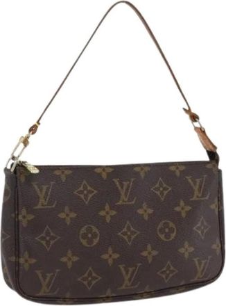 Louis Vuitton Pre-owned Shoulder Bags, female, Brown, Size: ONE SIZE Pre-owned Vintage Canvas Shoulder Bag