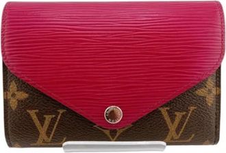 Louis Vuitton Tweedehands leren portemonnees - Dames - Vintage Accessoires - Bruin - ONE Size - Vintage