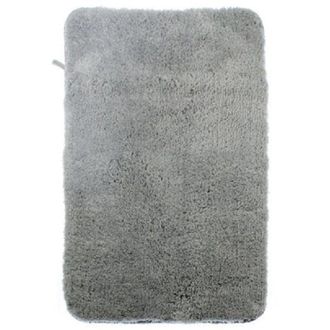 Trade Shop Trade Shop - Tappeto Tappetino In Tessuto Morbido Per Arredo Bagno 45 X 70 Cm Grigio 79926
