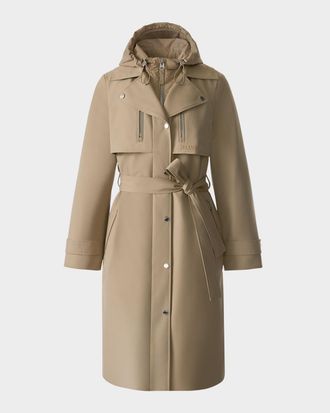 Mackage Siobhan Trench Coat with Removable Down Bib