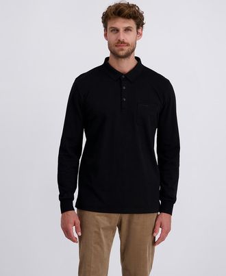 Pierre Cardin Langarm-Poloshirt