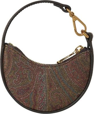 Etro Brown Paisley Mini Hobo Bag