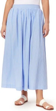 C&C California Adeline Stripe Maxi Skirt in Blue/White Stripe at Nordstrom Rack, Size X-Large