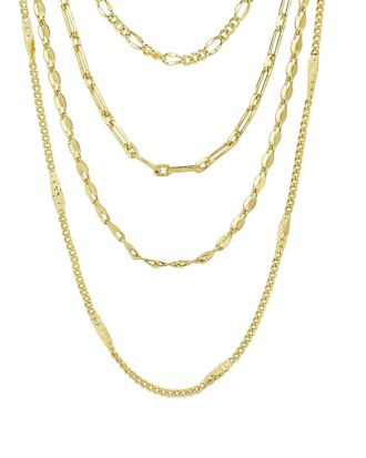 Sterling Forever 14K Plated Chain Necklace