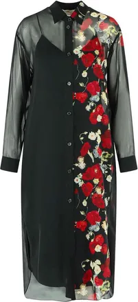 Khaite Gloria Black Silk Dress