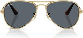Ray-Ban The Aviator Max 58mm Pilot Sunglasses in Arista /Blue at Nordstrom