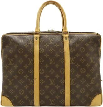 Louis Vuitton Pre-owned Handbags, male, Brown, Size: ONE SIZE Pre-owned PDV Monogram Briefcase