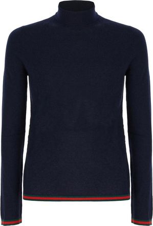 Gucci Cashmere Knitwear, male, Black, Size: XL Fine soft cashmere turtleneck