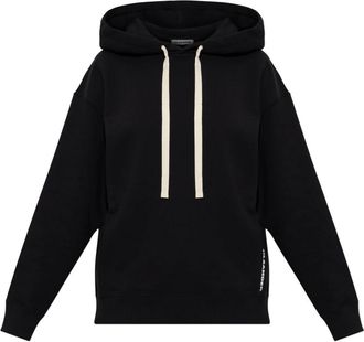 Jil Sander Hooded Sweatshirt - Dames - Hoodies - Zwart - XS - Katoen - Hoodies & sweatvesten