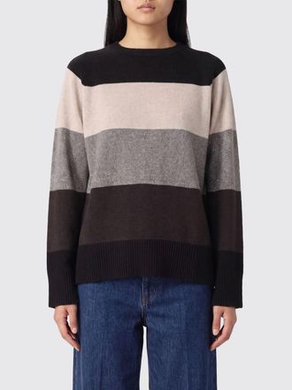 KANGRA Maglia girocollo a righe in misto lana e cashmere con fit relaxed