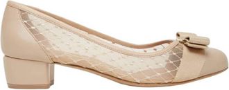 Ferragamo Vara Bow Mesh Pumps, Size 7.5