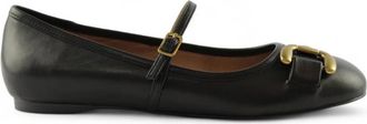 Bibi Lou Zwarte leren sandalen - Dames - Ballerinas - Zwart - 38 EU - Leer - Schoenen