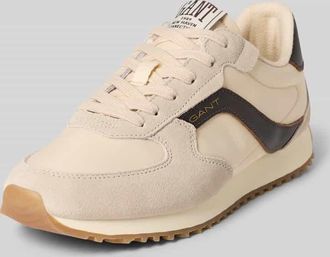 GANT Sneaker aus Leder-Mix mit Logo-Detail Modell Beja in Beige, Gr&ouml;&szlig;e 39