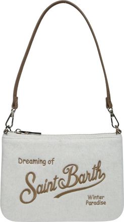 MC2 Saint Barth Parisienne Mini Felt Pochette - Dames - Tassen - Wit - Maat: ONE Size Wol