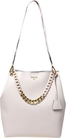 Pollini Gehamerde Tote Bag van Synthetisch Leer - Dames - Shoppers - Beige - ONE Size - Leer - Tassen