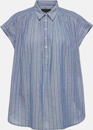 Nili Lotan Normandy striped cotton blouse