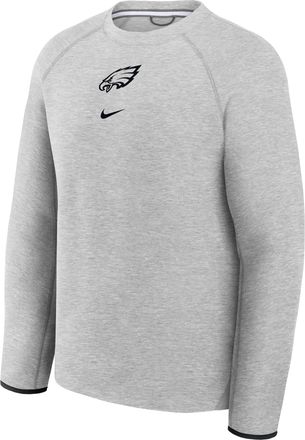 Nike Philadelphia Eagles Tech Fleece Nike Mens NFL Pullover Crew in Grey | 05L6086N86-KH0